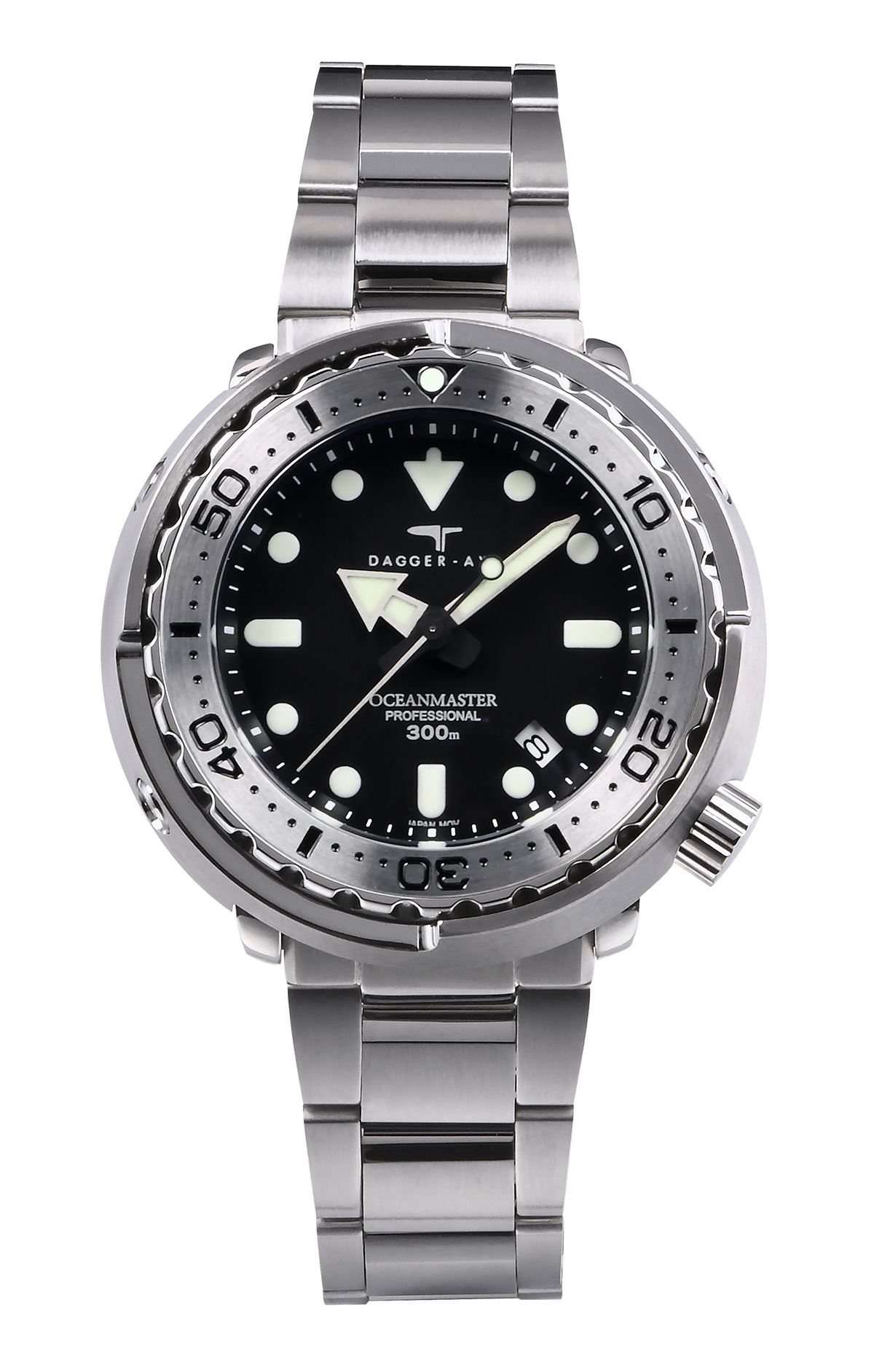 DAGGER-AXE watch classic retro mechanical watch steel chain diving watch vintage can watch