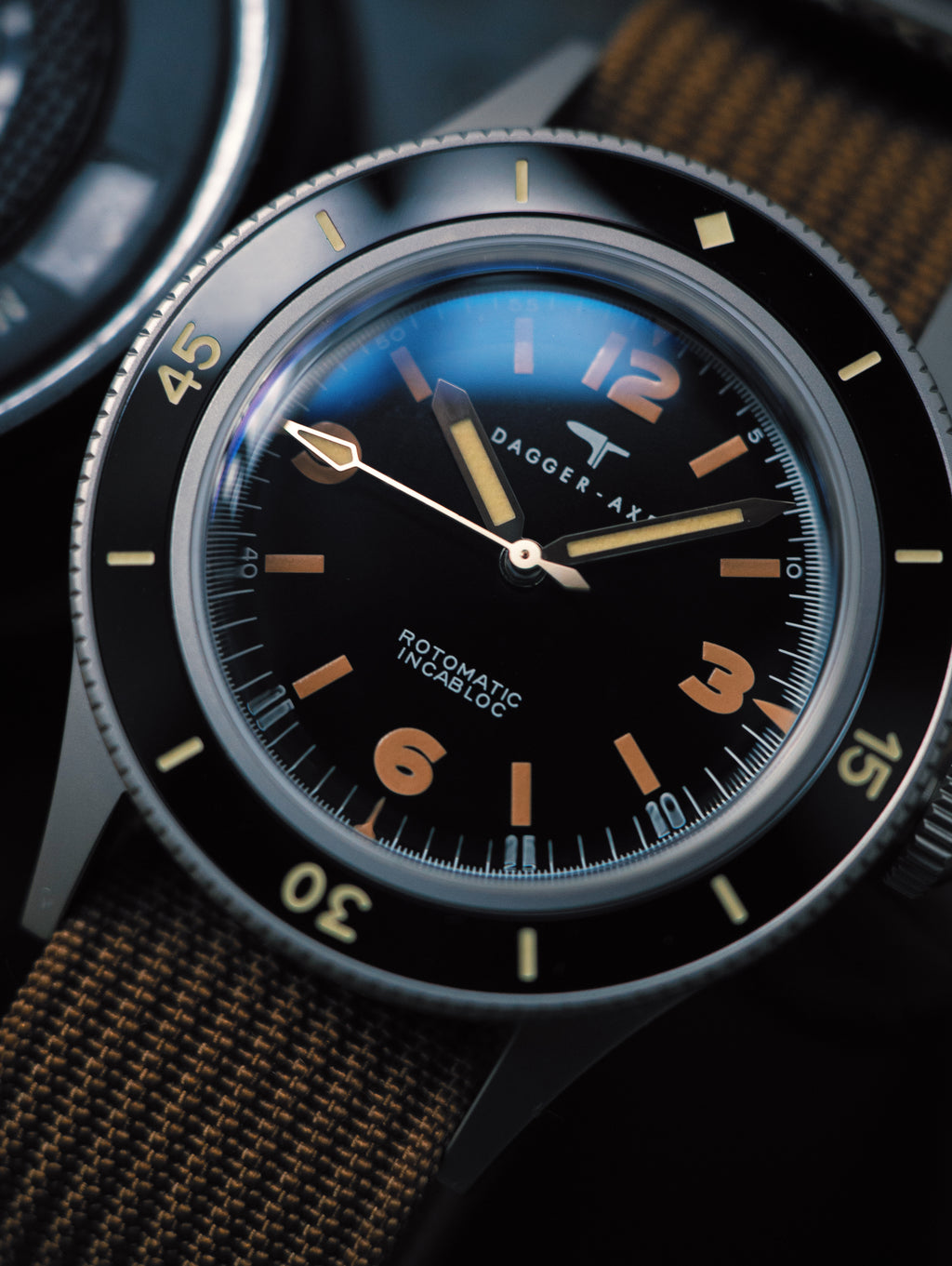 DAGGER-AXE Watch Vintage Fathom Series DG-O03 Diving Watch Men's Watch Mechanical Watch Gift