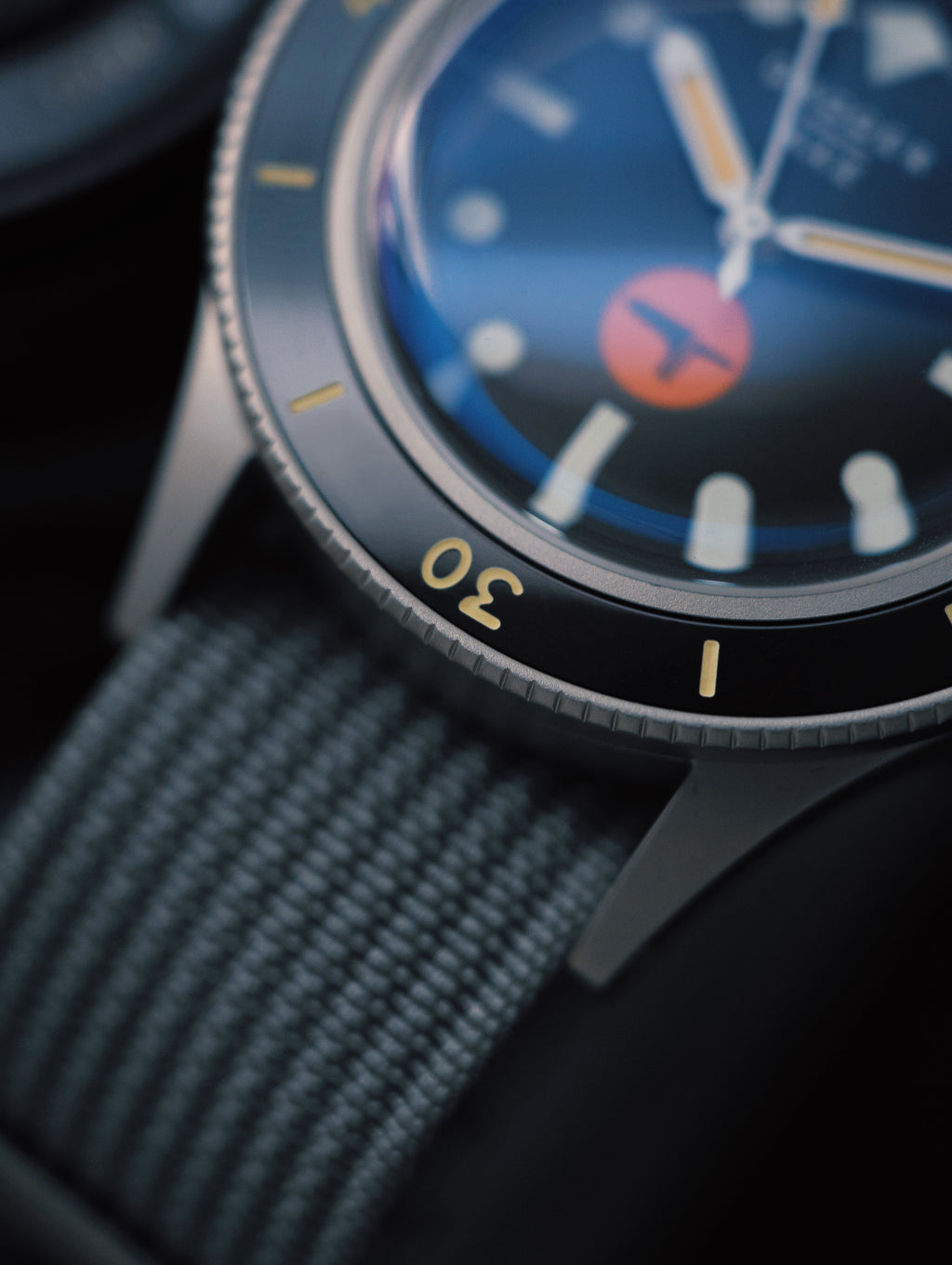 DAGGER-AXE Watch Classic Retro Small Sun Mechanical Diving Watch Ceramic Ring Men's Watch