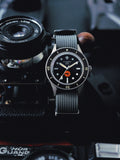 DAGGER-AXE Watch Classic Retro Small Sun Mechanical Diving Watch Ceramic Ring Men's Watch