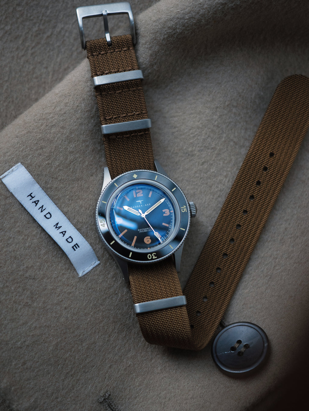 DAGGER-AXE Watch Vintage Fathom Series DG-O03 Diving Watch Men's Watch Mechanical Watch Gift