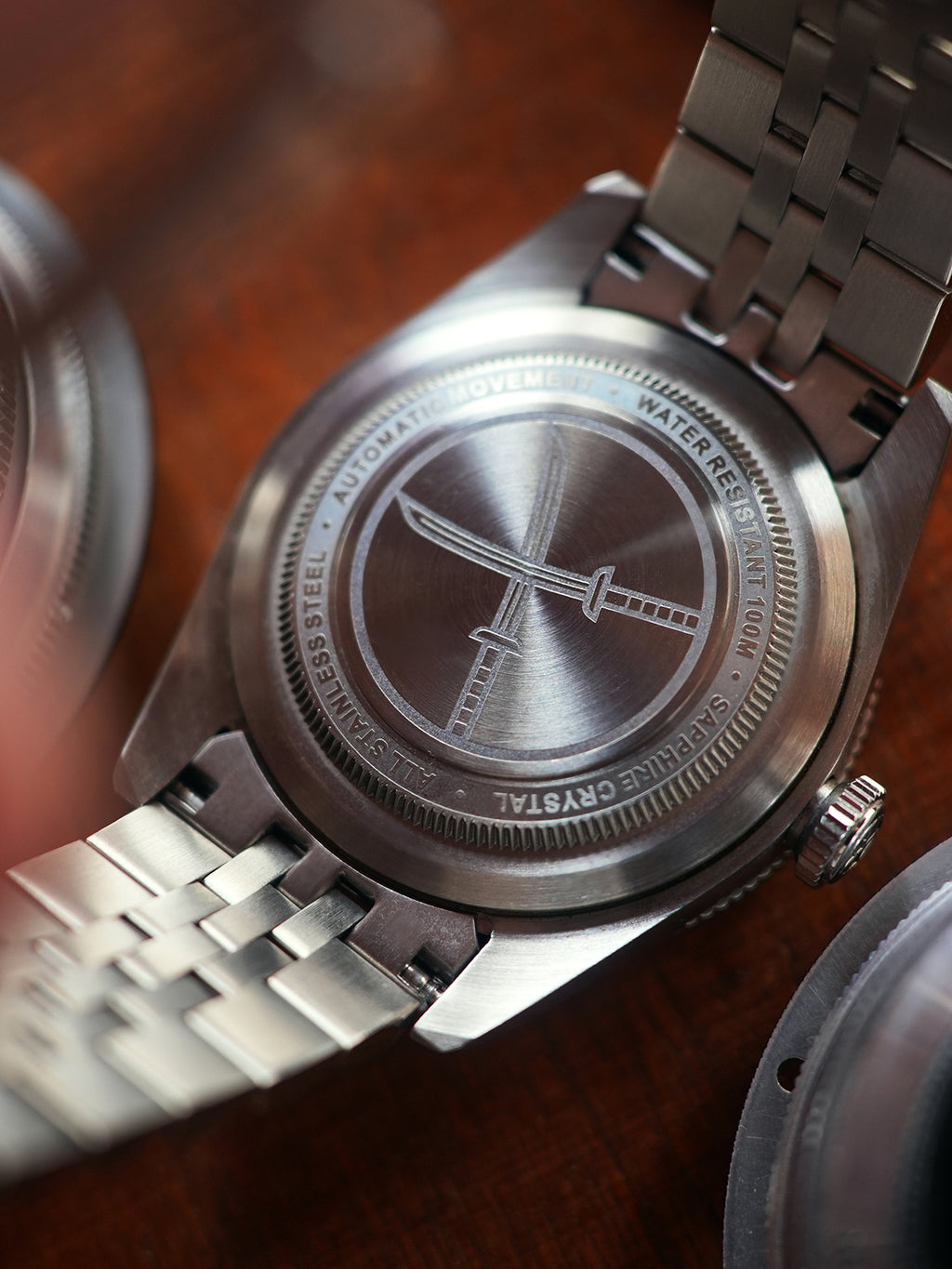 Dagger-axe Watch Men's Automatic Mechanical Watch GMT Dual Time Zone Vintage Diving Watch