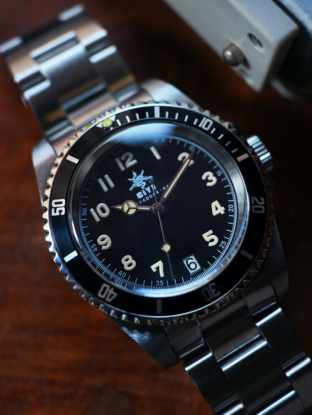 DAGGER-AXE Watch CIYE Men's Automatic Mechanical Retro Diving Watch