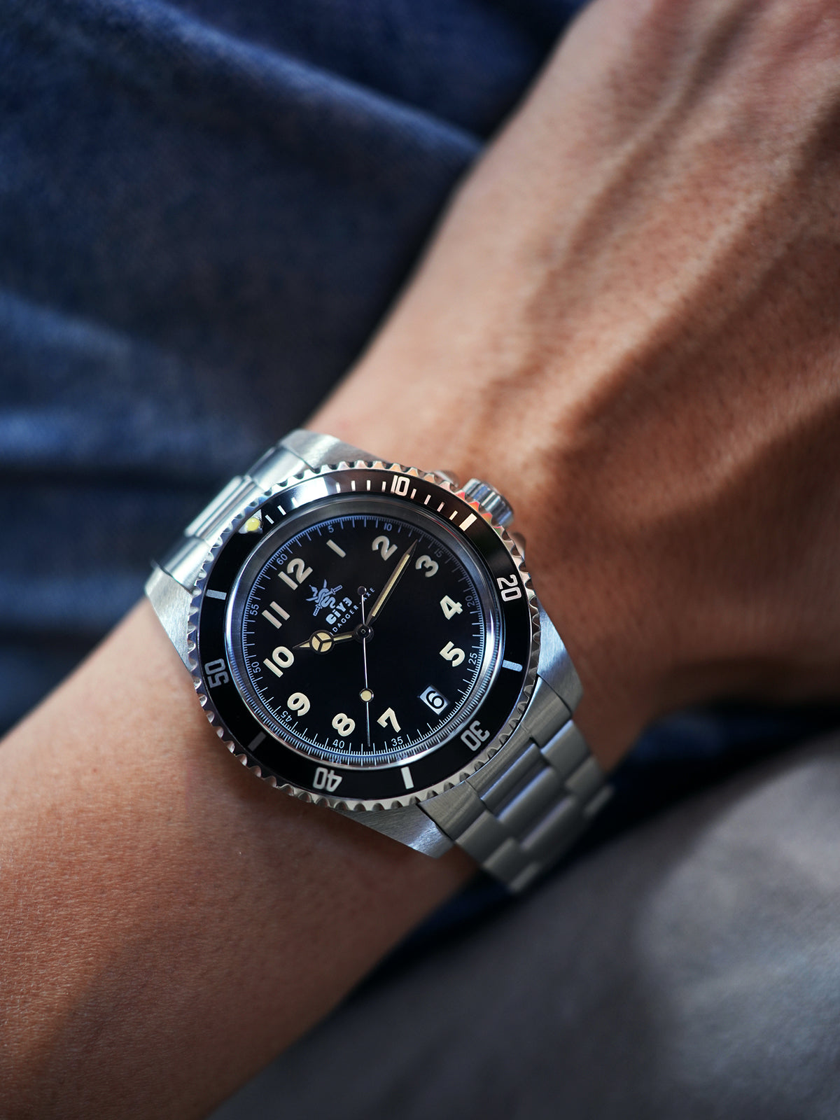 DAGGER-AXE Watch CIYE Men's Automatic Mechanical Retro Diving Watch