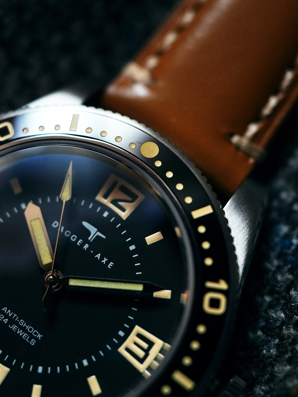 Dagger-axe Watch Hand Automatic Mechanical Watch Vintage American Street Diving Watch