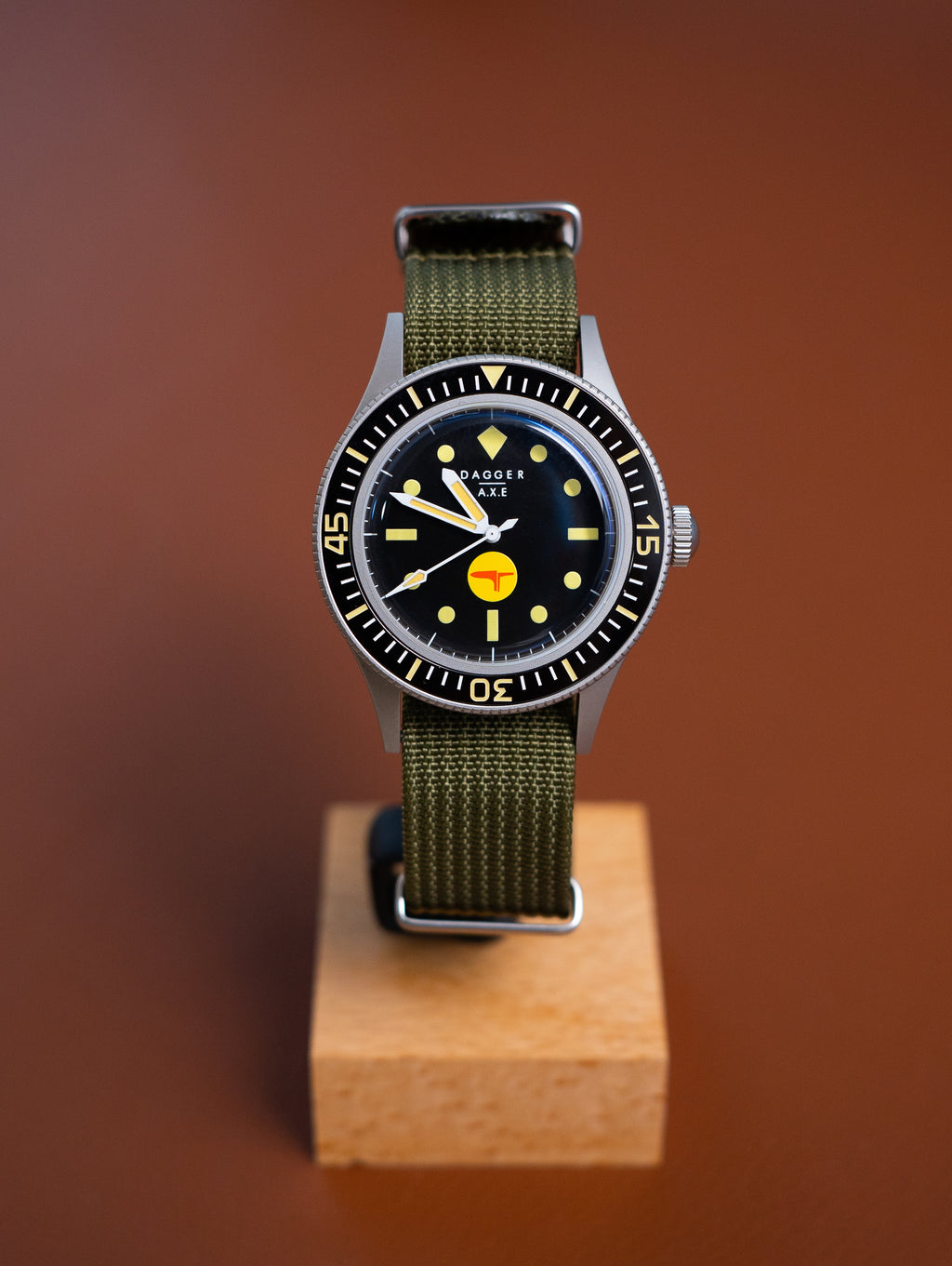 DAGGER-AXE watch Fifty fathoms mechanical watch diving watch vintage retro trend watch