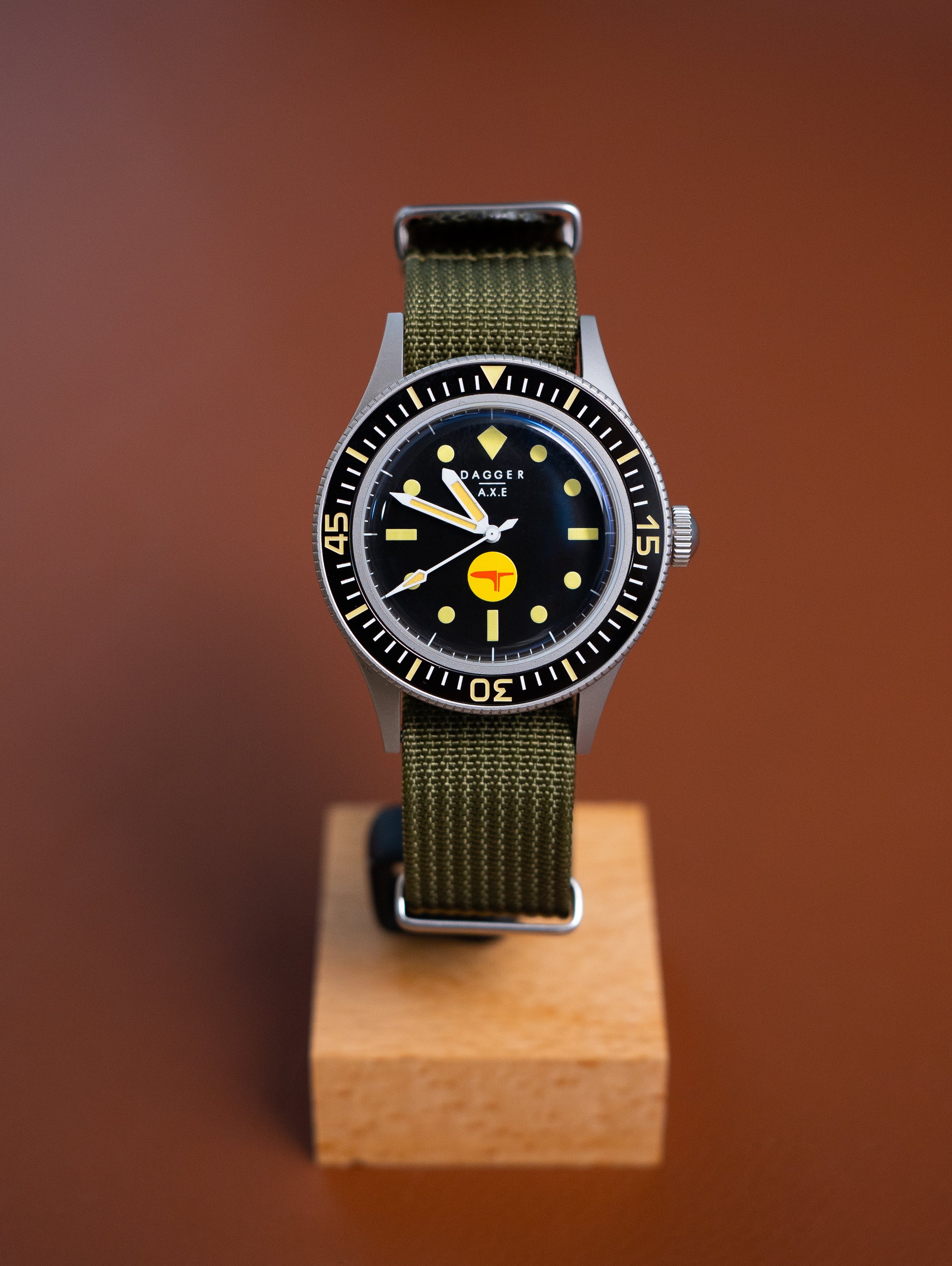DAGGER-AXE watch Fifty fathoms mechanical watch diving watch vintage retro trend watch