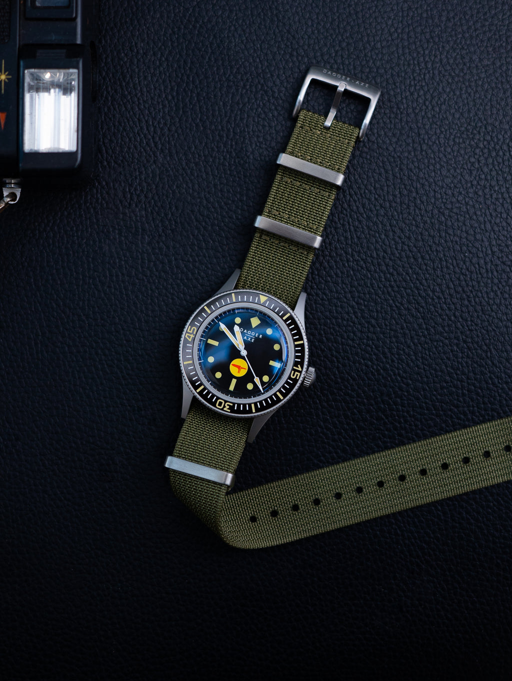 DAGGER-AXE watch Fifty fathoms mechanical watch diving watch vintage retro trend watch