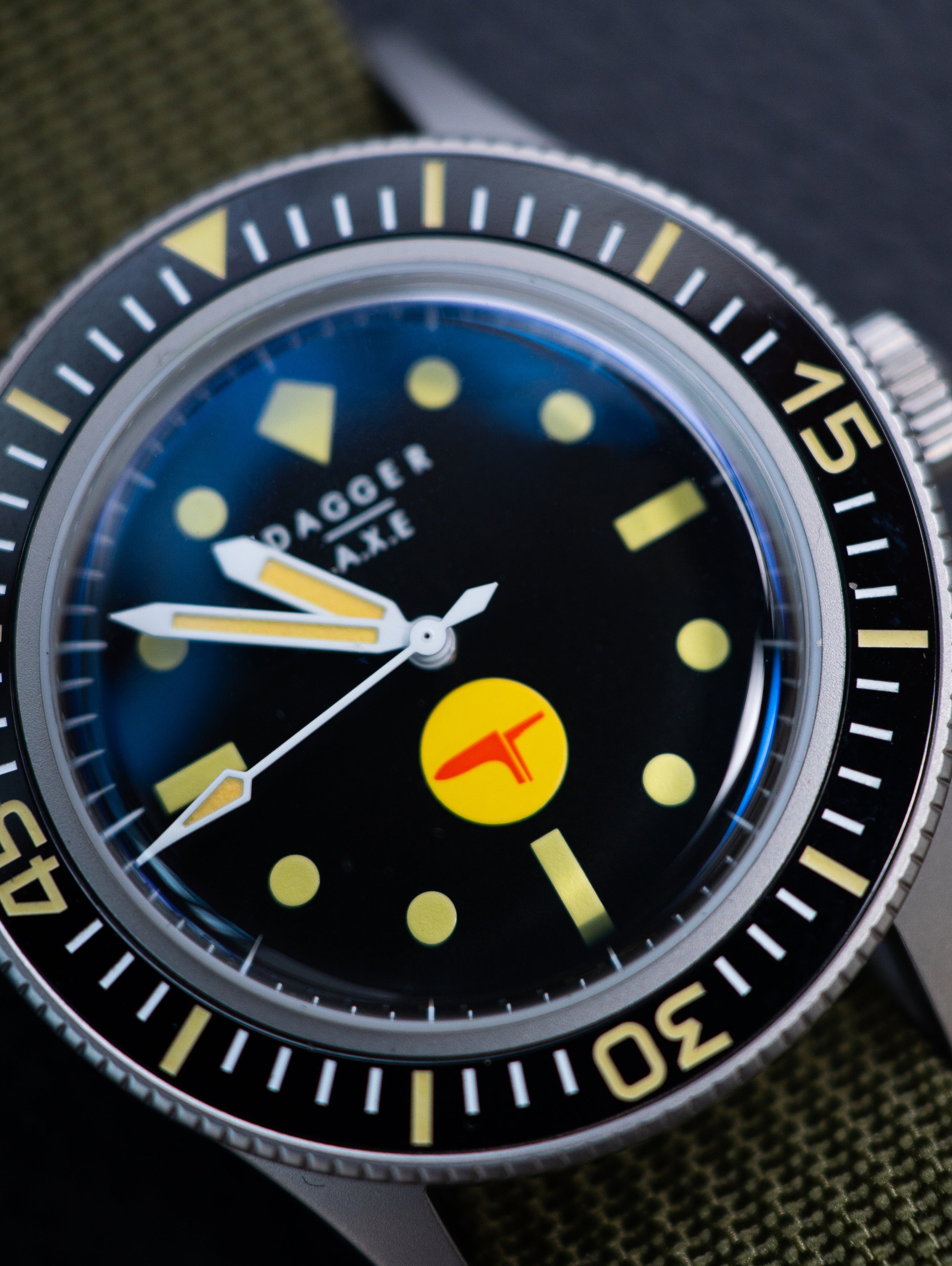 DAGGER-AXE watch Fifty fathoms mechanical watch diving watch vintage retro trend watch