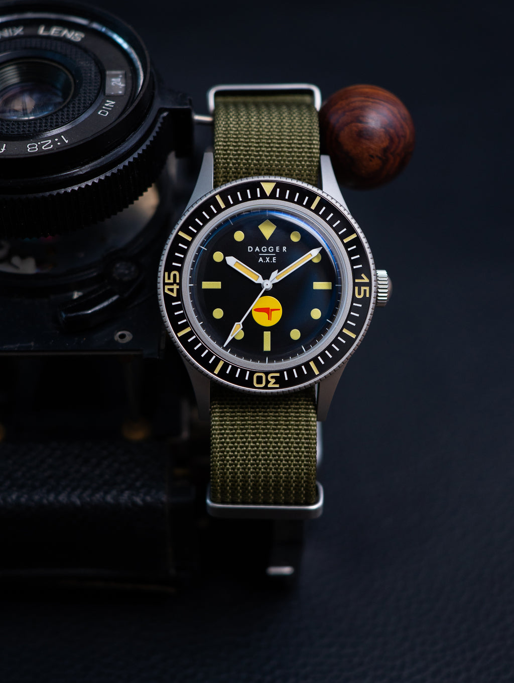 DAGGER-AXE watch Fifty fathoms mechanical watch diving watch vintage retro trend watch