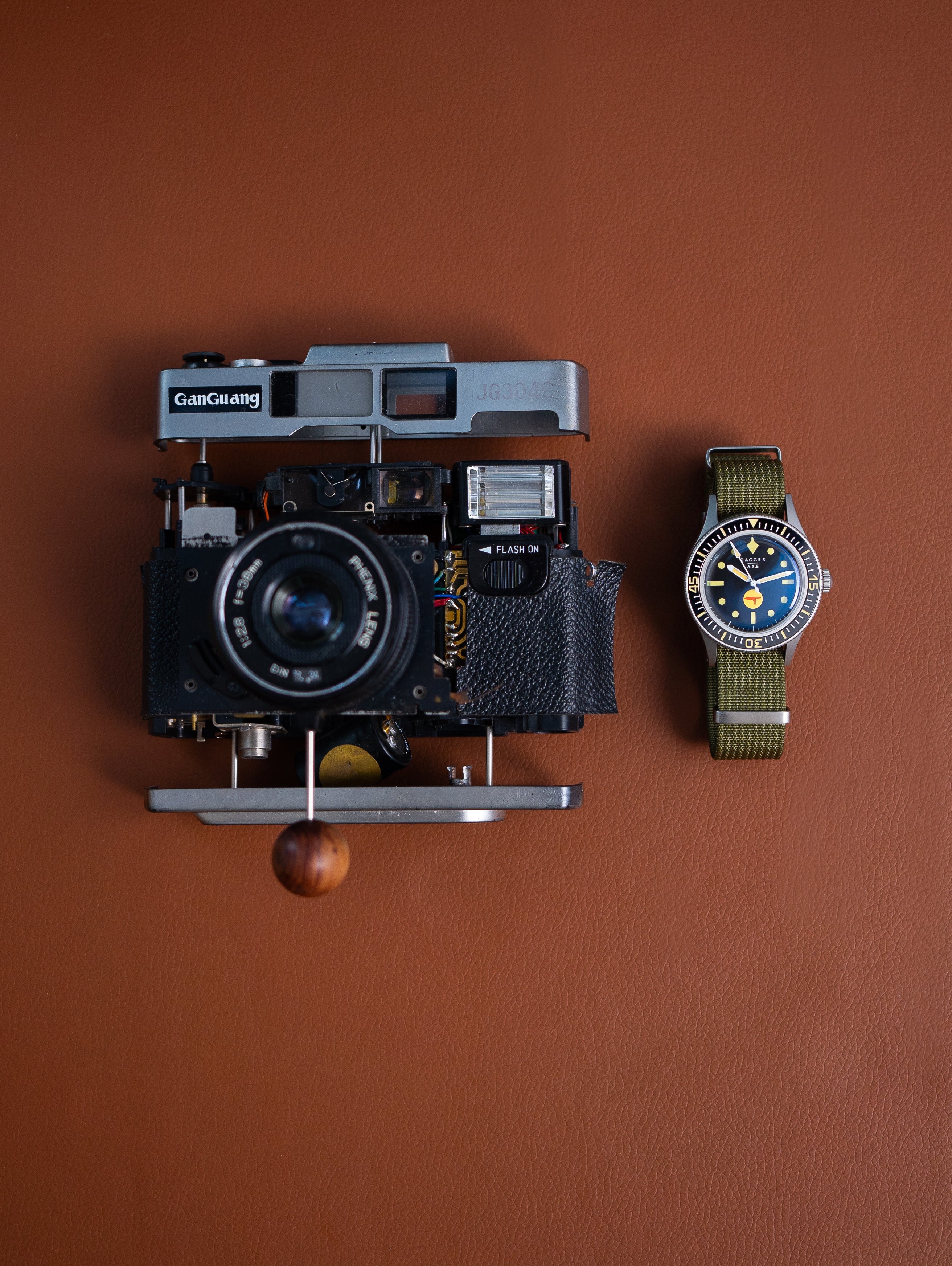 DAGGER-AXE watch Fifty fathoms mechanical watch diving watch vintage retro trend watch