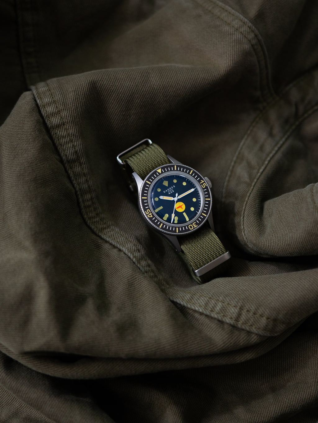 DAGGER-AXE watch Fifty fathoms mechanical watch diving watch vintage retro trend watch