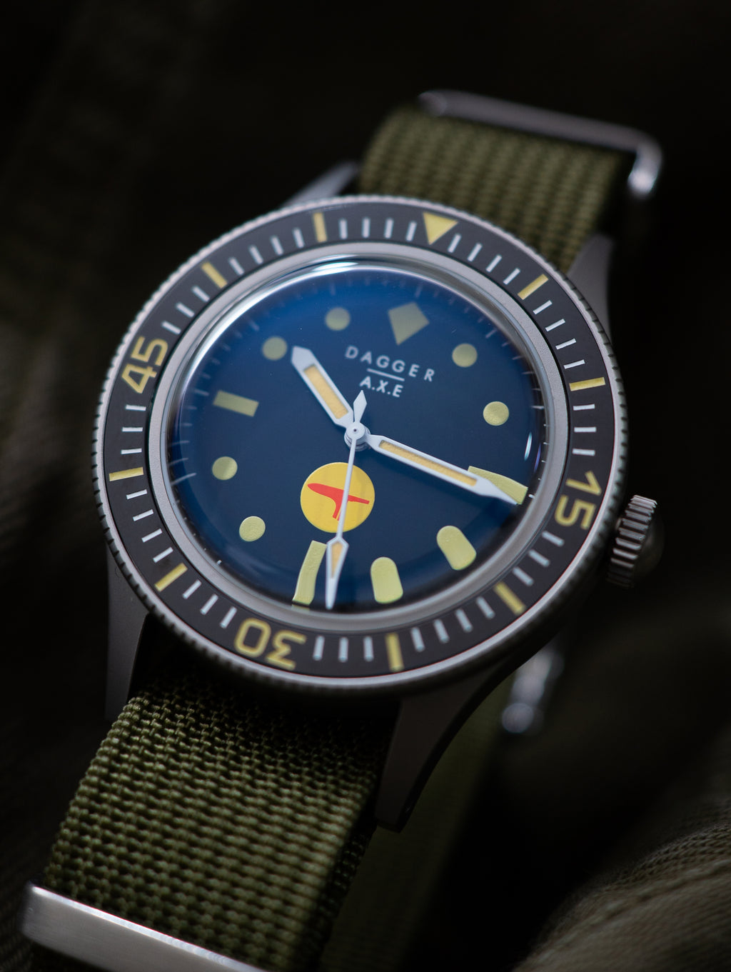 DAGGER-AXE watch Fifty fathoms mechanical watch diving watch vintage retro trend watch
