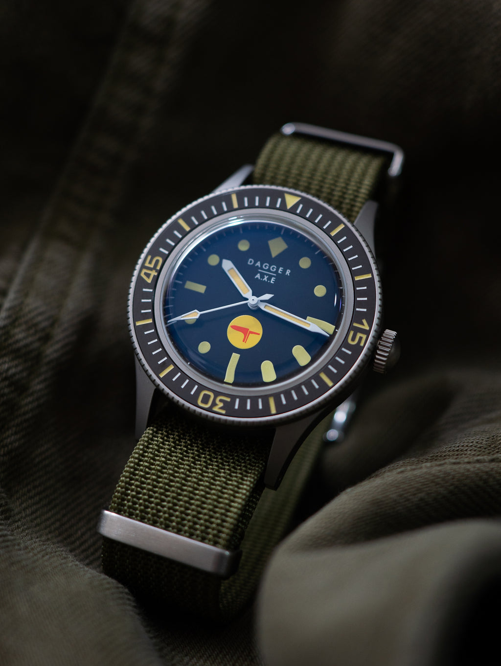 DAGGER-AXE watch Fifty fathoms mechanical watch diving watch vintage retro trend watch