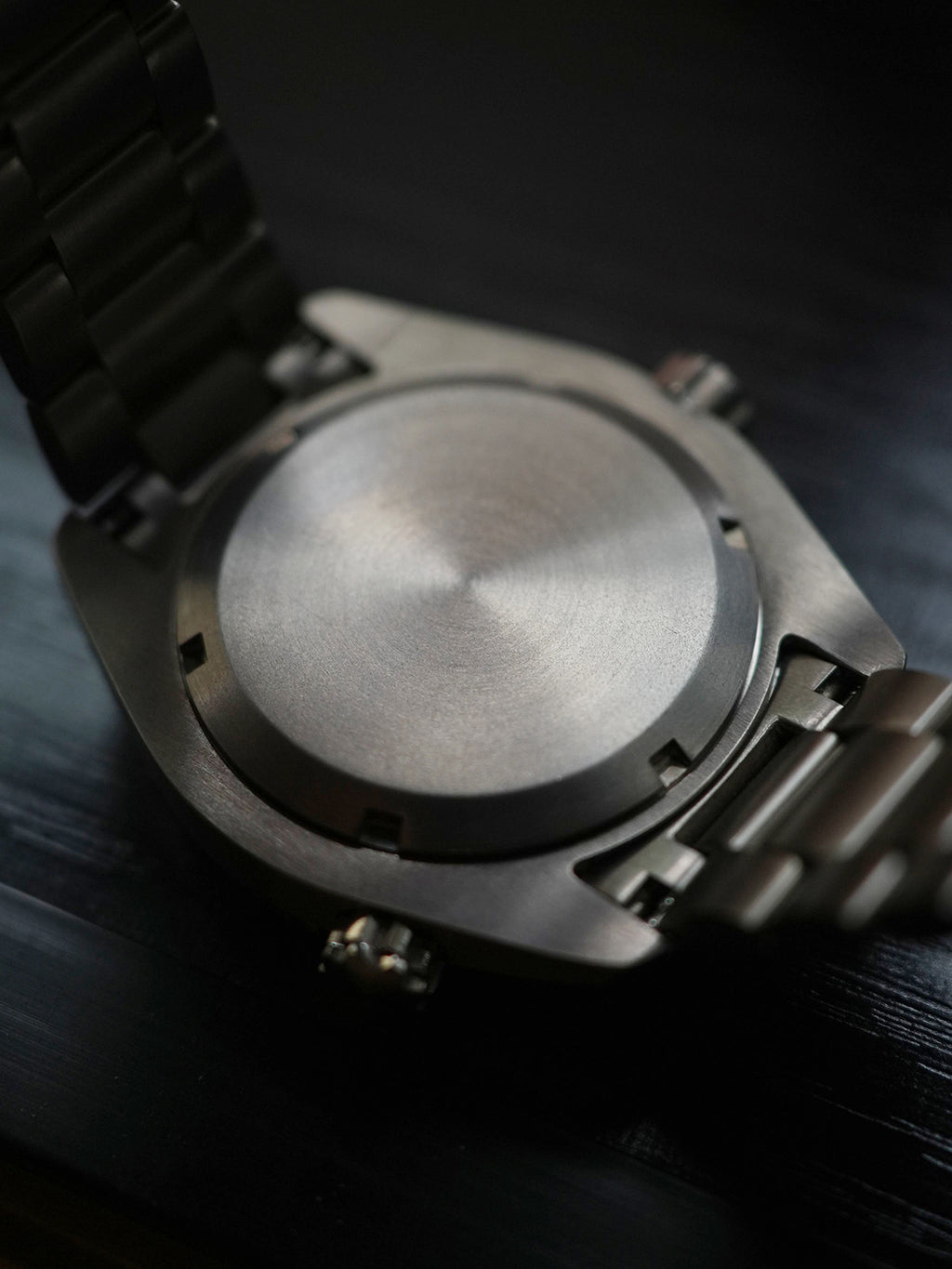Dagger-axe Men's Diving Watch Titanium Seahorse Grey Disc Sapphire Mechanical Vintage Watch