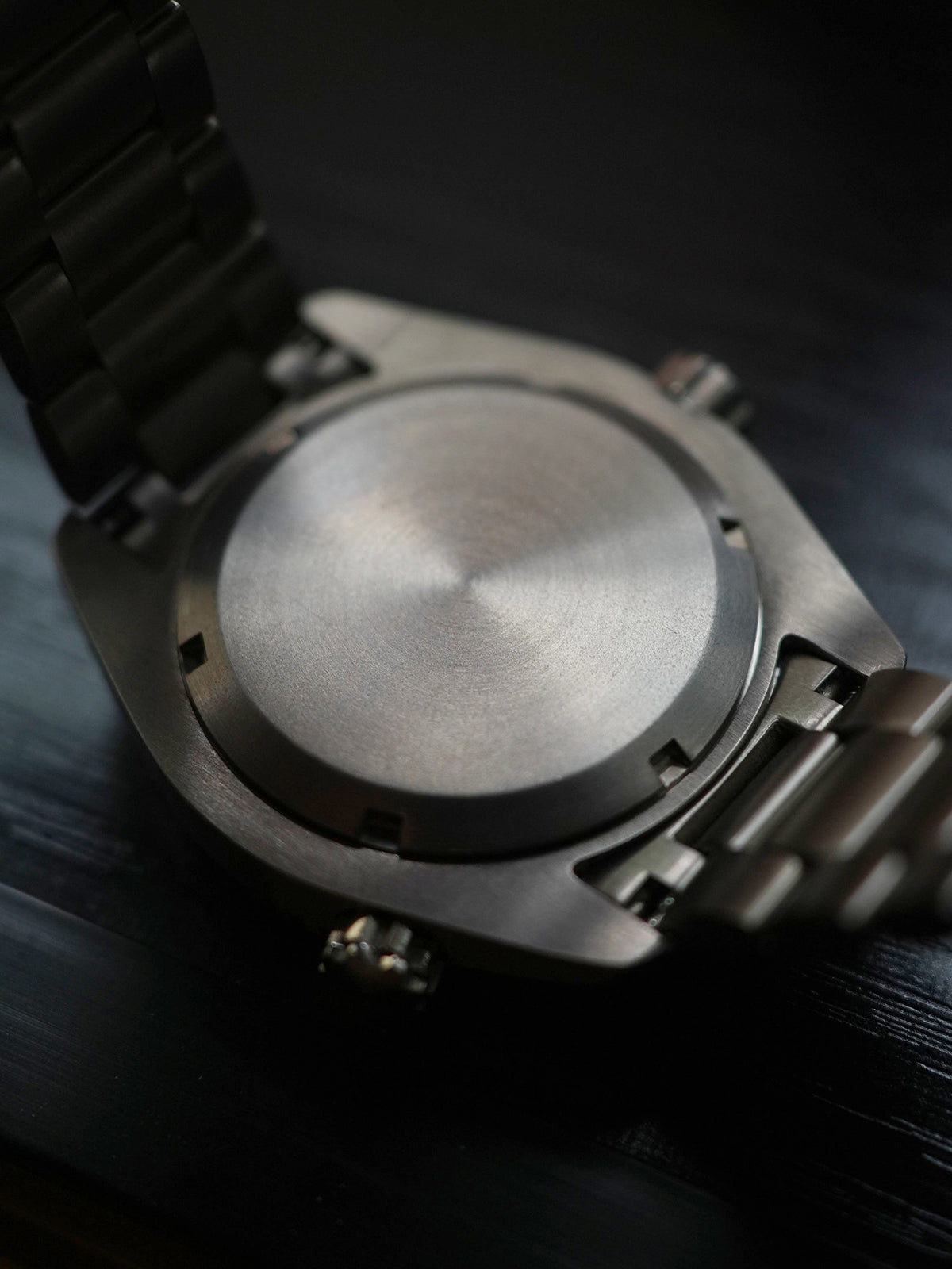 Dagger-axe Men's Diving Watch Titanium Seahorse Grey Disc Sapphire Mechanical Vintage Watch