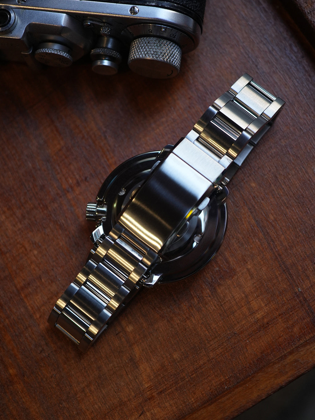 DAGGER-AXE watch classic retro mechanical watch steel chain diving watch vintage can watch