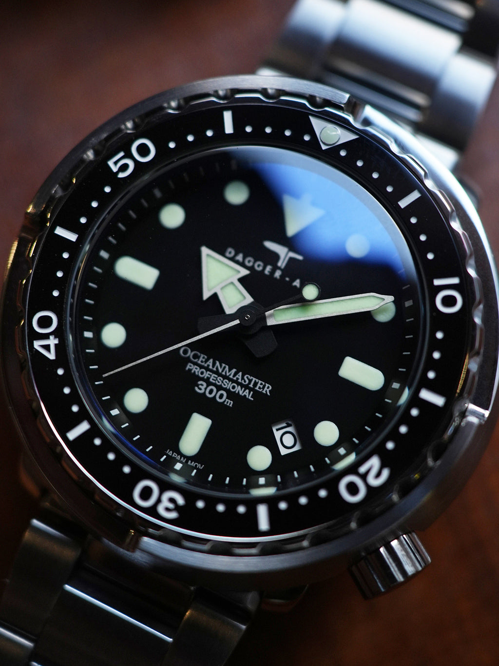 DAGGER-AXE watch men's retro automatic mechanical vintage diving watch luminous mechanical watch
