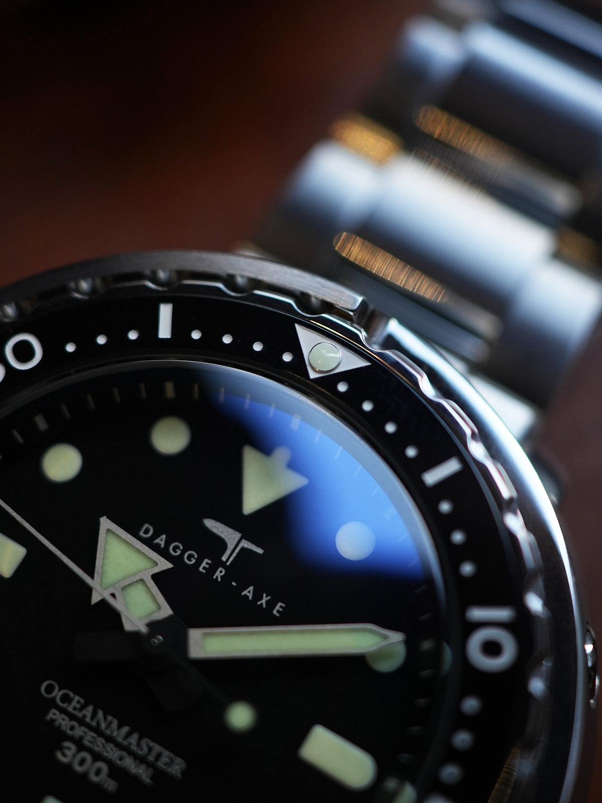DAGGER-AXE watch men's retro automatic mechanical vintage diving watch luminous mechanical watch