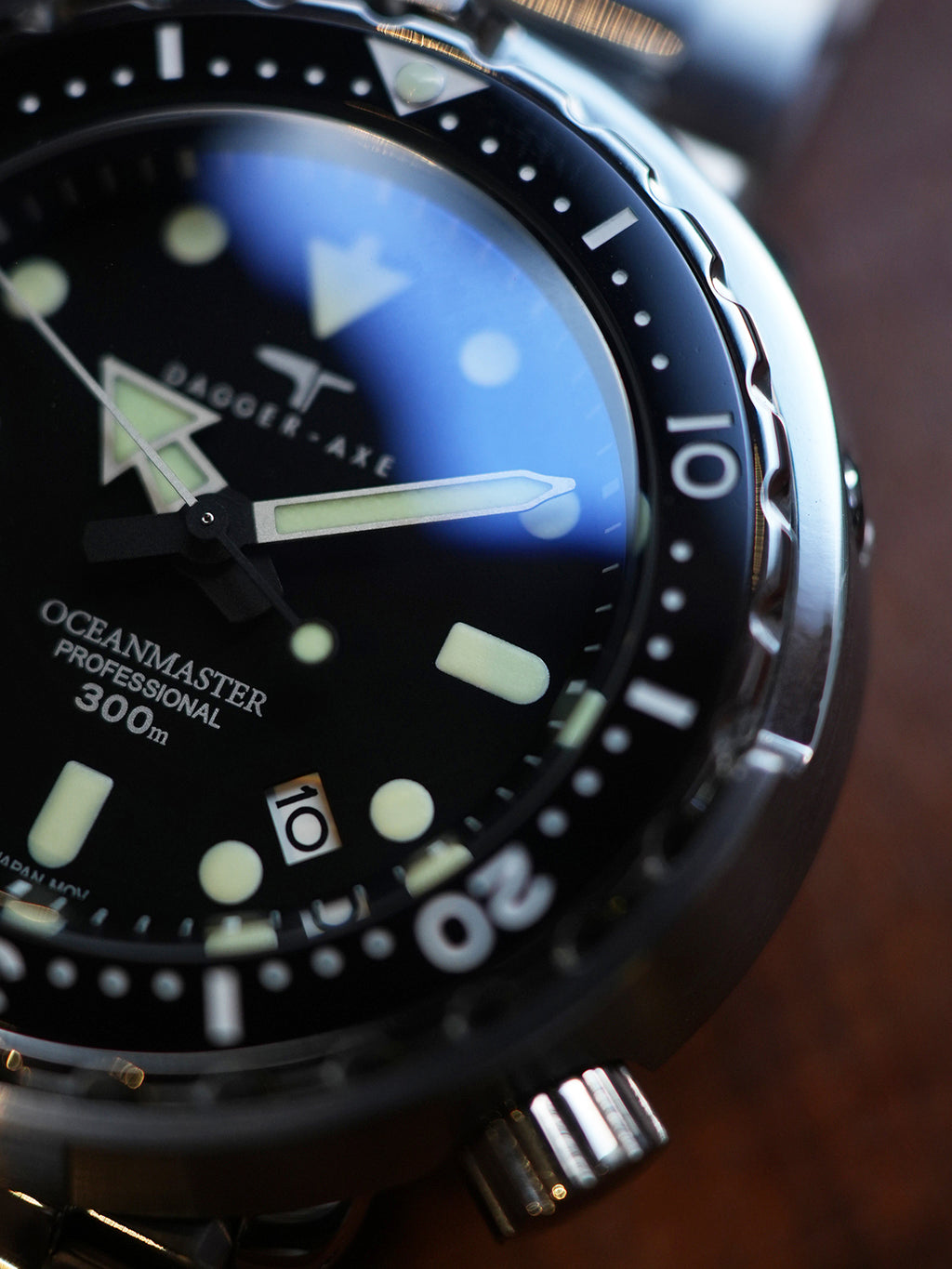 DAGGER-AXE watch men's retro automatic mechanical vintage diving watch luminous mechanical watch