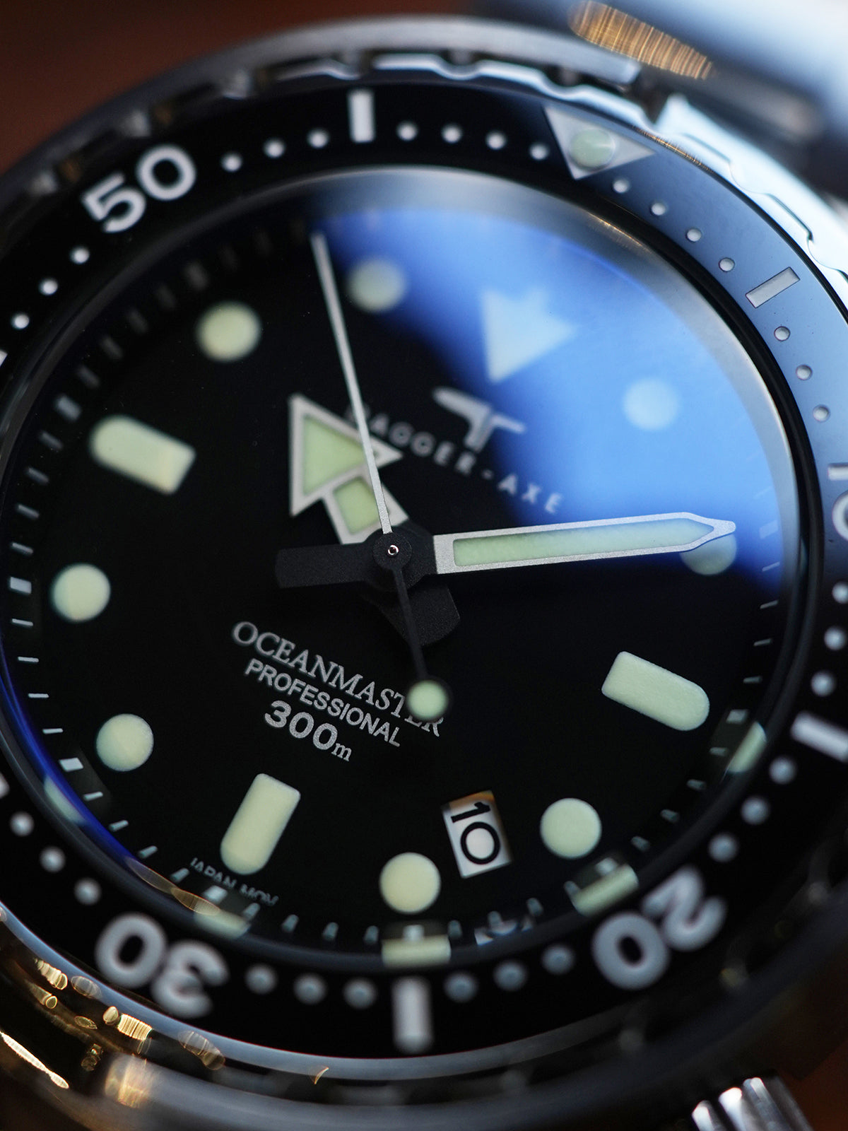 DAGGER-AXE watch men's retro automatic mechanical vintage diving watch luminous mechanical watch