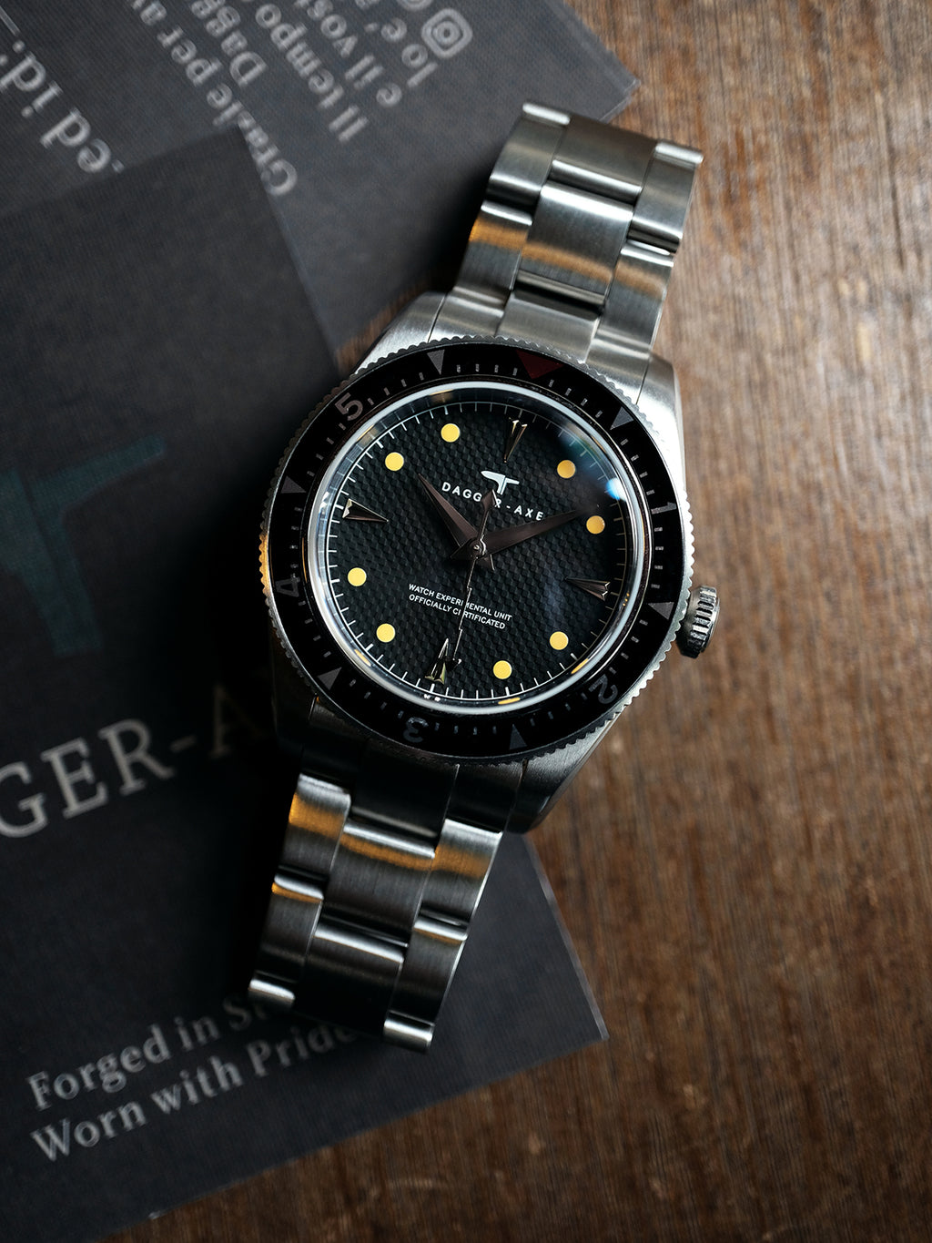 Dagger-axe watch men's automatic mechanical watch fashionable simple all-matching business casual men's watch