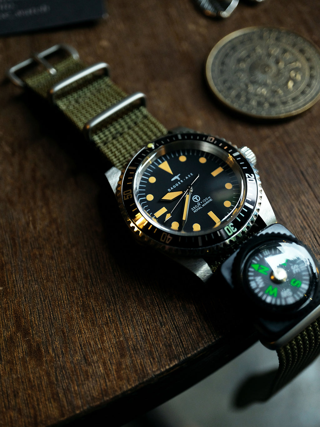 Dagger-axe watches household watches men's watches automatic mechanical diving watches field watches
