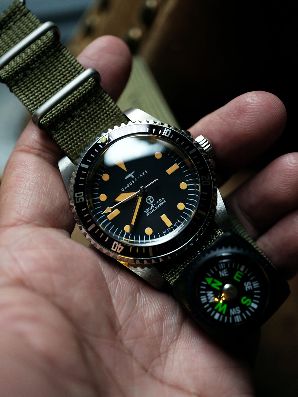 Dagger-axe watches household watches men's watches automatic mechanical diving watches field watches