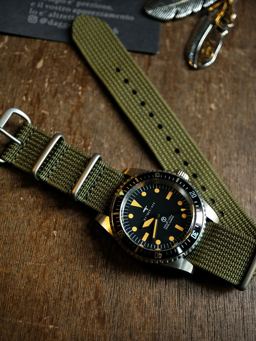 Dagger-axe watches household watches men's watches automatic mechanical diving watches field watches