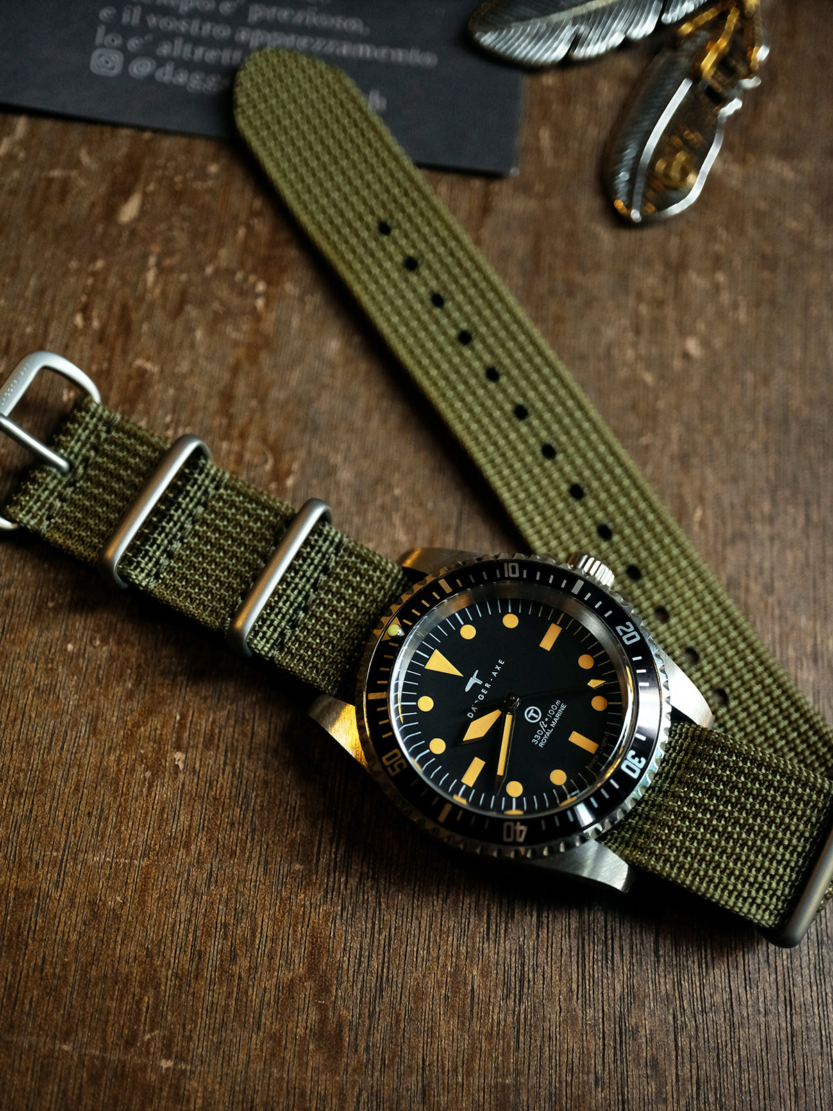 Dagger-axe watches household watches men's watches automatic mechanical diving watches field watches