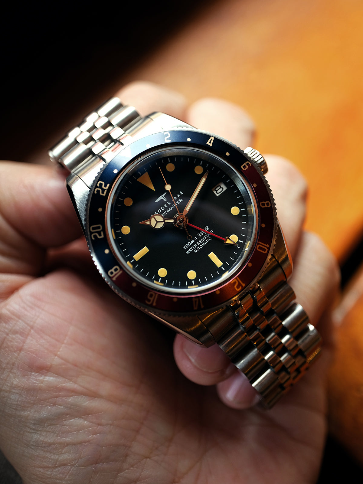 DAGGER-AXE watch Men's Mechanical Watch Automatic Waterproof Luminous Diving Outdoor Vintage Watch