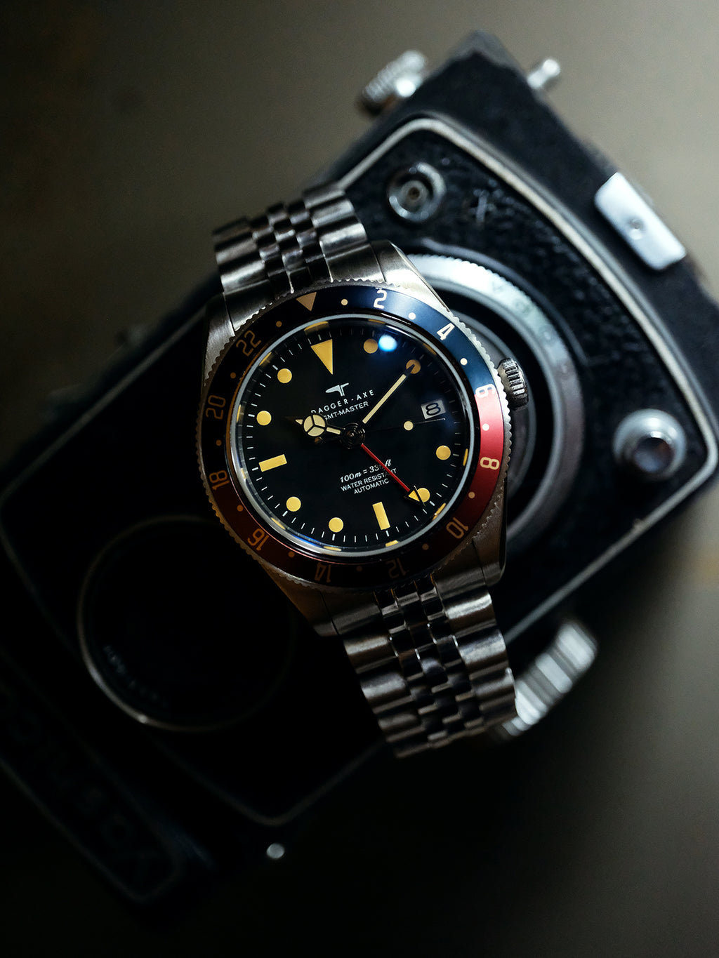 DAGGER-AXE watch Men's Mechanical Watch Automatic Waterproof Luminous Diving Outdoor Vintage Watch