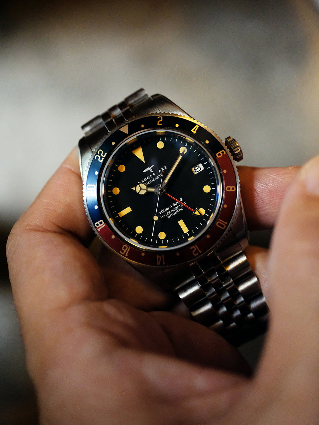 DAGGER-AXE watch Men's Mechanical Watch Automatic Waterproof Luminous Diving Outdoor Vintage Watch