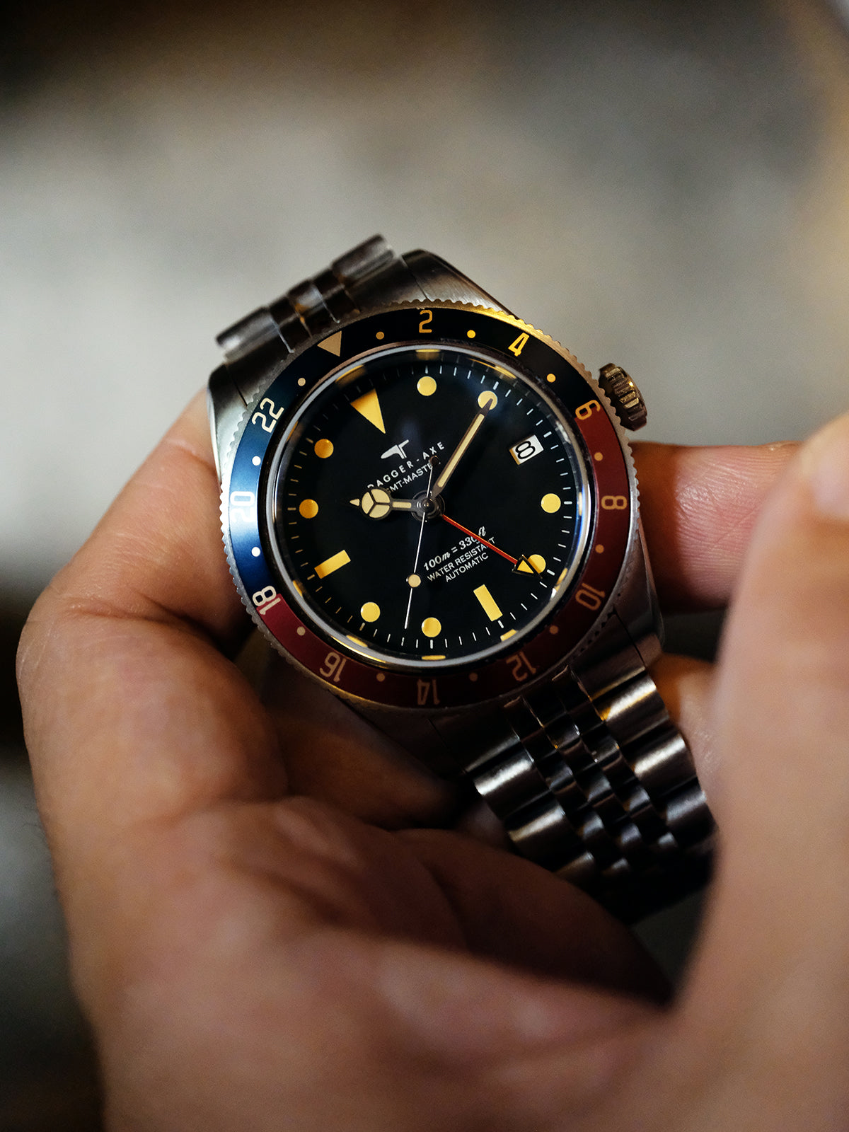 DAGGER-AXE watch Men's Mechanical Watch Automatic Waterproof Luminous Diving Outdoor Vintage Watch