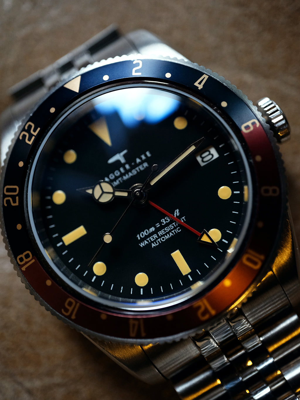 DAGGER-AXE watch Men's Mechanical Watch Automatic Waterproof Luminous Diving Outdoor Vintage Watch