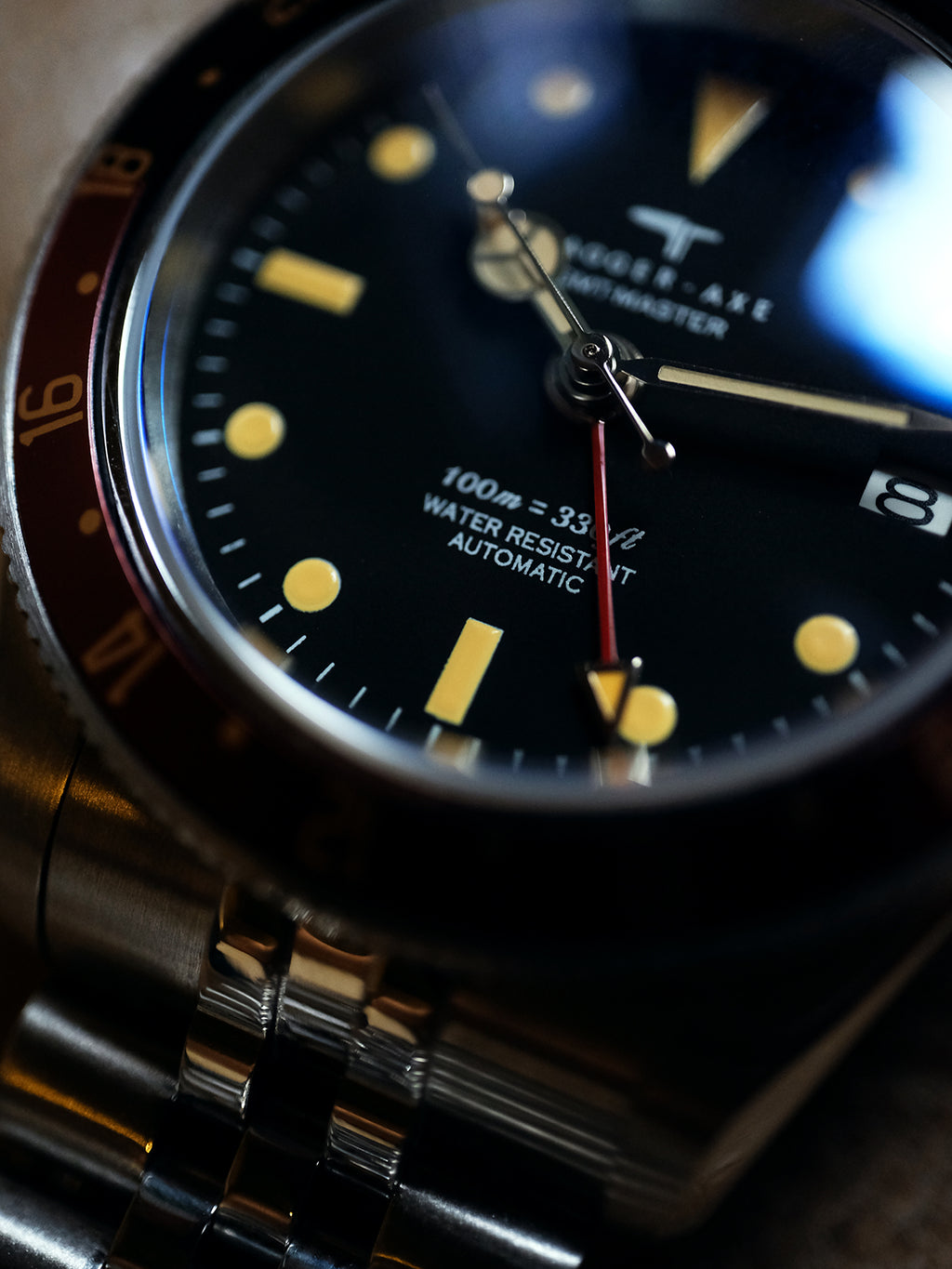 DAGGER-AXE watch Men's Mechanical Watch Automatic Waterproof Luminous Diving Outdoor Vintage Watch