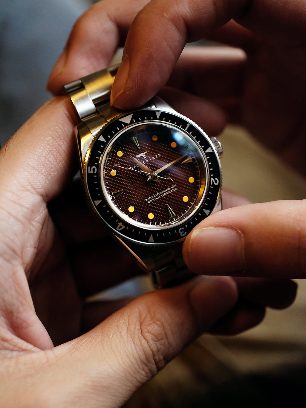 DAGGER-AXE watch men's mechanical watch automatic waterproof luminous diving outdoor retro watch
