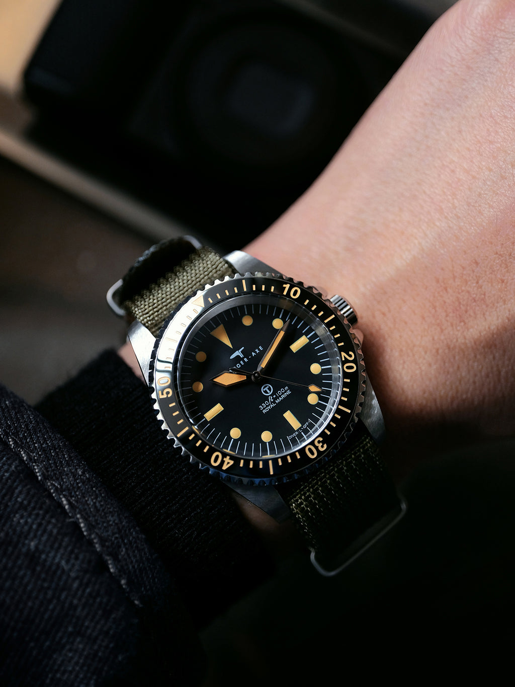 DAGGER-AXE watch mechanical watch diving watch retro watch series waterproof outdoor watch vintage