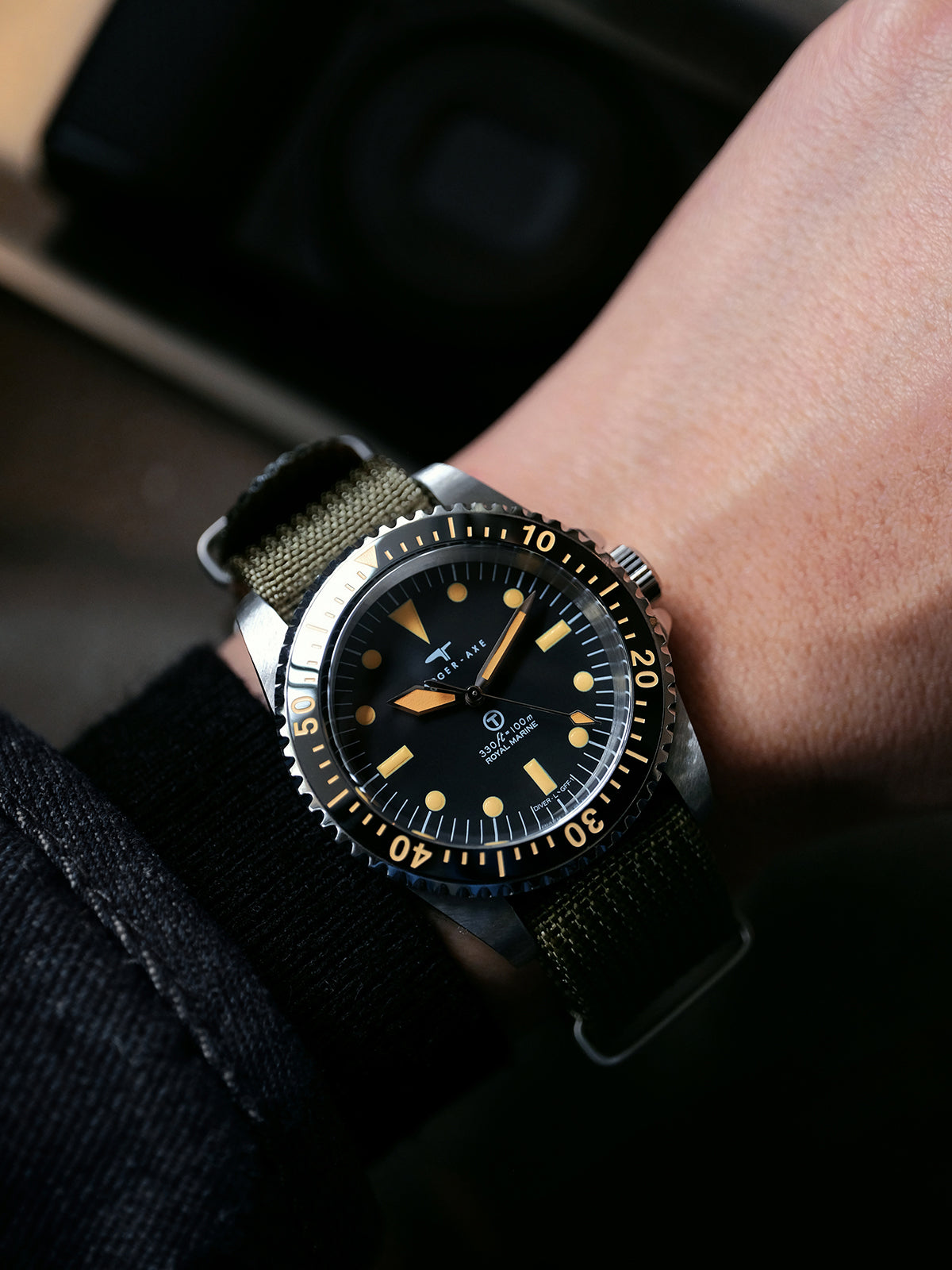 DAGGER-AXE watch mechanical watch diving watch retro watch series waterproof outdoor watch vintage