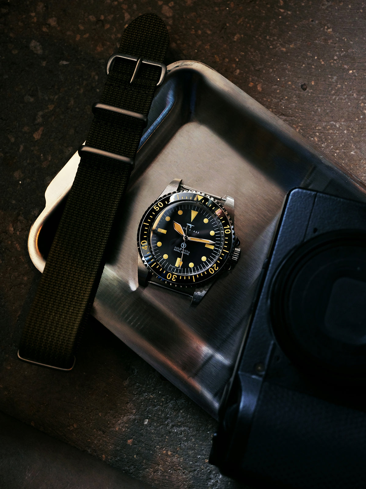 DAGGER-AXE watch mechanical watch diving watch retro watch series waterproof outdoor watch vintage
