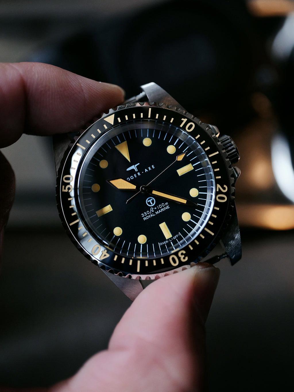 DAGGER-AXE watch mechanical watch diving watch retro watch series waterproof outdoor watch vintage
