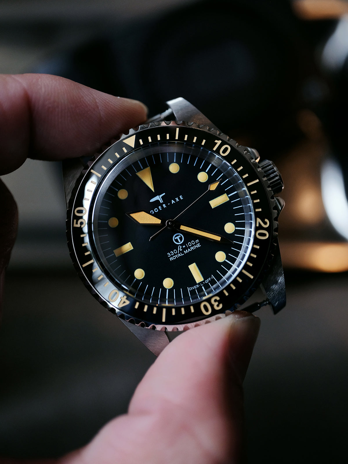 DAGGER-AXE watch mechanical watch diving watch retro watch series waterproof outdoor watch vintage