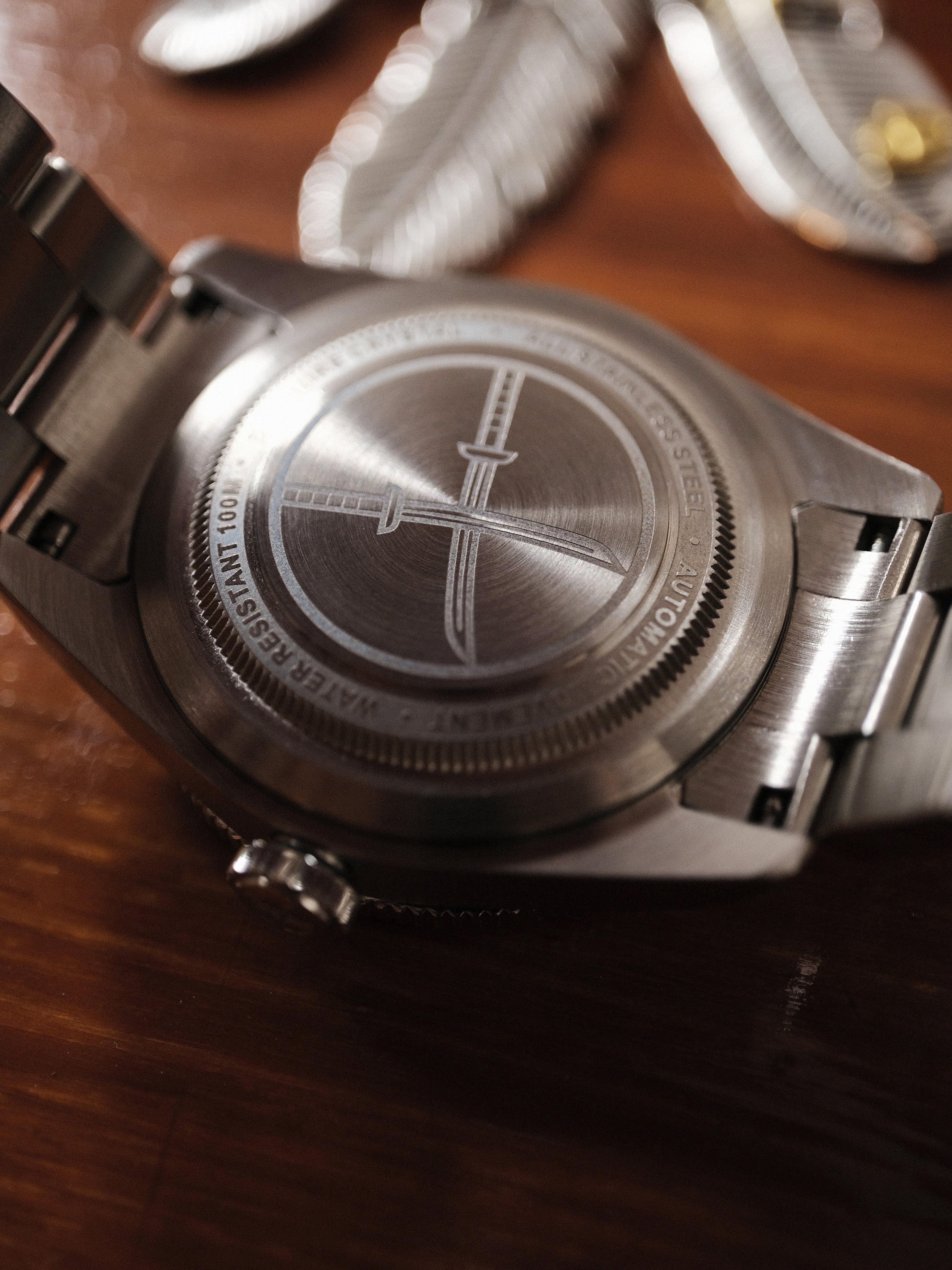 DAGGER-AXE watch old antique watch GMT two time retro mechanical watch Pepsi ring waterproof all luminous men's watch