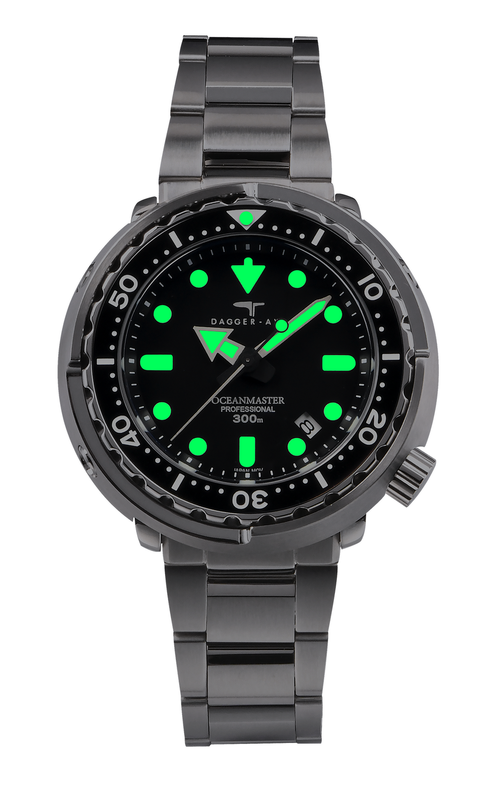 DAGGER-AXE watch men's retro automatic mechanical vintage diving watch luminous mechanical watch