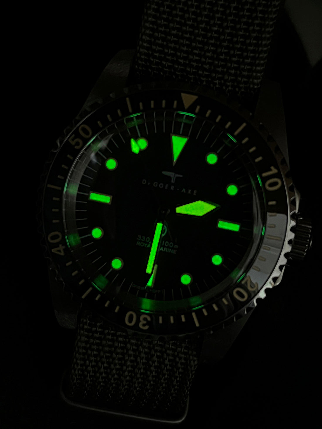 DAGGER-AXE watch mechanical watch diving watch retro watch series waterproof outdoor watch vintage
